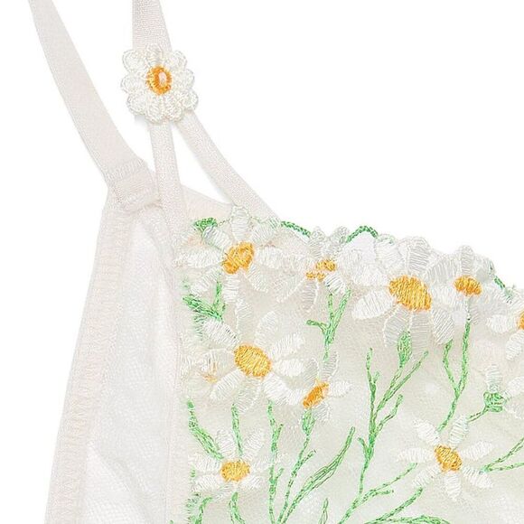 SMALL {Victoria's Secret} White {Daisy} Bikini Panty - Picture 6 of 6